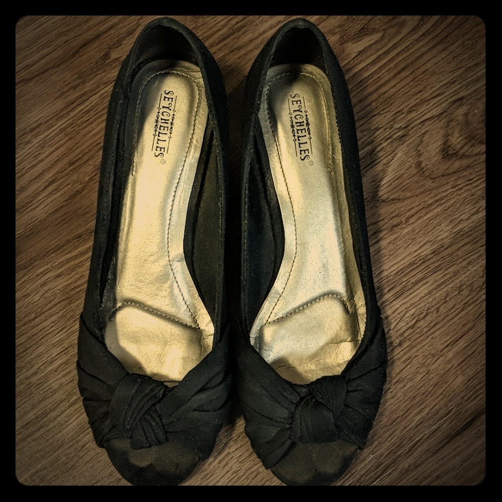 Seychelles Cork Peeptoe Wedges